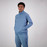 CANTERBURY MENS TEMPO+ QUARTER ZIP SWEATER BLUE