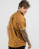 RIPCURL PARADISE PALMS S/S SHIRT GOLD