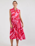 IBISA Zephyr Midi Dress - Melon