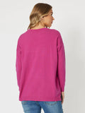 THREADZ CEST LA VIE SWEAT FUCHSIA