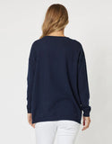 THREADZ CEST LA VIE SWEAT NAVY