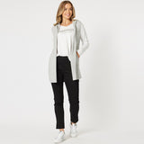 THREADZ OLLIE SIDE BUTTON VEST SILVER