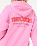 RIP CURL SURF PUFF HERITAGE HOOD PINK