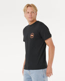 RIP CURL STAPLE TEE BLACK