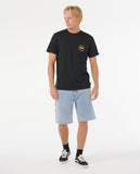RIP CURL STAPLE TEE BLACK