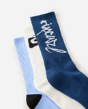 RIP CURL RETRO CREW SOCK 3 PACK