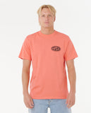 RIP CURL RAW ENERGY DE OVAL TEE ROSE SKY