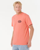RIP CURL RAW ENERGY DE OVAL TEE ROSE SKY