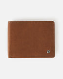 RIP CURL K-ROO RFID ALL DAY LEATHER WALLET TAN