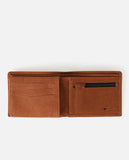 RIP CURL K-ROO RFID ALL DAY LEATHER WALLET TAN