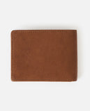 RIP CURL K-ROO RFID ALL DAY LEATHER WALLET TAN