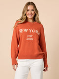 New York Knit Jumper - Maple