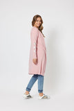 Threadz Superstar Longline Cardi - Rose