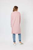 Threadz Superstar Longline Cardi - Rose