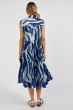 IBISA Zephyr Midi Dress - Blue