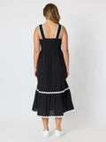 THREADZ Casablanca Ric Rac Sundress - Black