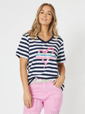 THREADZ HEART STRIPE TEE