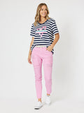 THREADZ HEART STRIPE TEE