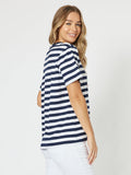 THREADZ HEART STRIPE TEE