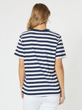 THREADZ HEART STRIPE TEE