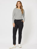 THREADZ LONDON STRETCH JOGGER JEAN BLACK