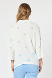 THREADZ COCO PALM SHIRT BLUE