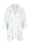 THREADZ COCO PALM SHIRT BLUE