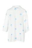 THREADZ COCO PALM SHIRT BLUE