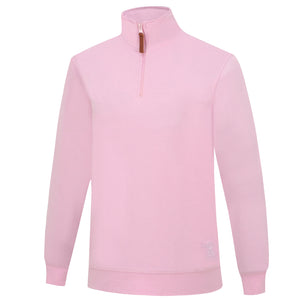 RITEMATE KIDS PILBARA ZIPPER C/F FLEECE PULLOVER PINK