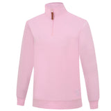 RITEMATE KIDS PILBARA ZIPPER C/F FLEECE PULLOVER PINK
