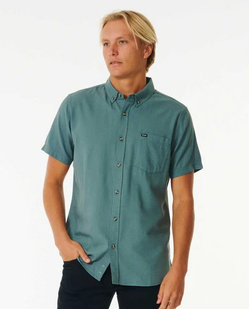 RIPCURL OURTIME S/S SHIRT BLUE STONE