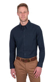 THOMAS COOK ROGER LINEN SHIRT NAVY