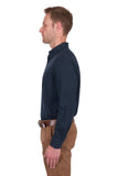 THOMAS COOK ROGER LINEN SHIRT NAVY