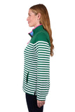 THOMAS COOK ANDREA 1/4 ZIP STRIPE RUGBY