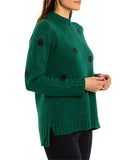 YARRA TRAIL SPOT KNIT JUMPER GREEN