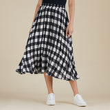 CLARITY FULL FLOW CHECK SKIRT