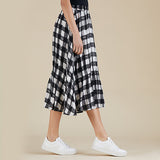 CLARITY FULL FLOW CHECK SKIRT