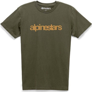 ALPINESTARS HERITAGE WORLD PREMIUM TEE MILITARY/GOLD