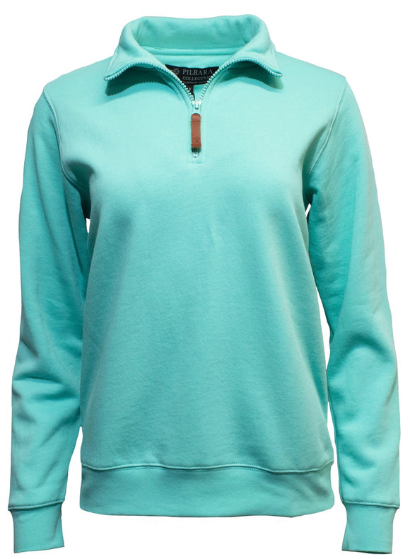 RITEMATE LADIES PILBARA ZIP PULLOVER MINT