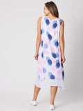 CLARITY MULTI SPOT SLEEVELESS DRESS