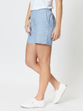 GORDON SMITH BAHAMA STRIPE LINEN SHORTS