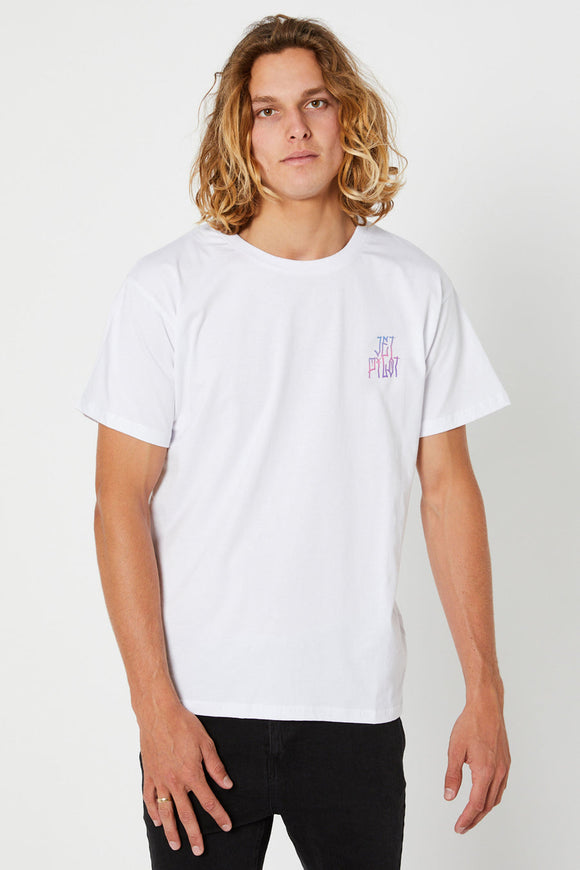 JETPILOT FULL SEND TEE WHITE