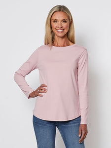 GORDON SMITH LONG SLEEVE TEE BLUSH