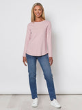 GORDON SMITH LONG SLEEVE TEE BLUSH