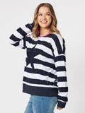 THREADZ STRIPE STAR SWEATSHIRT