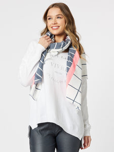 THREADZ C'EST LA VIE KNIT TEE WHITE