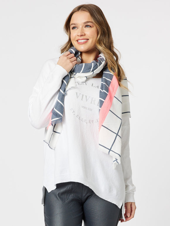 THREADZ C'EST LA VIE KNIT TEE WHITE