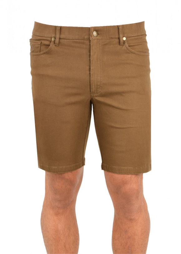 THOMAS COOK CURTIS SLIM LEG COMFORT SHORTS WHISKEY