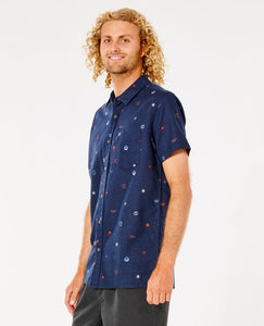 RIP CURL SALTWATER CULTURE VALLEY SHIRT NAVY