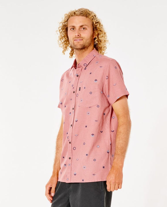 RIP CURL SALTWATER CULTURE VALLEY SHIRT WASHED WINE